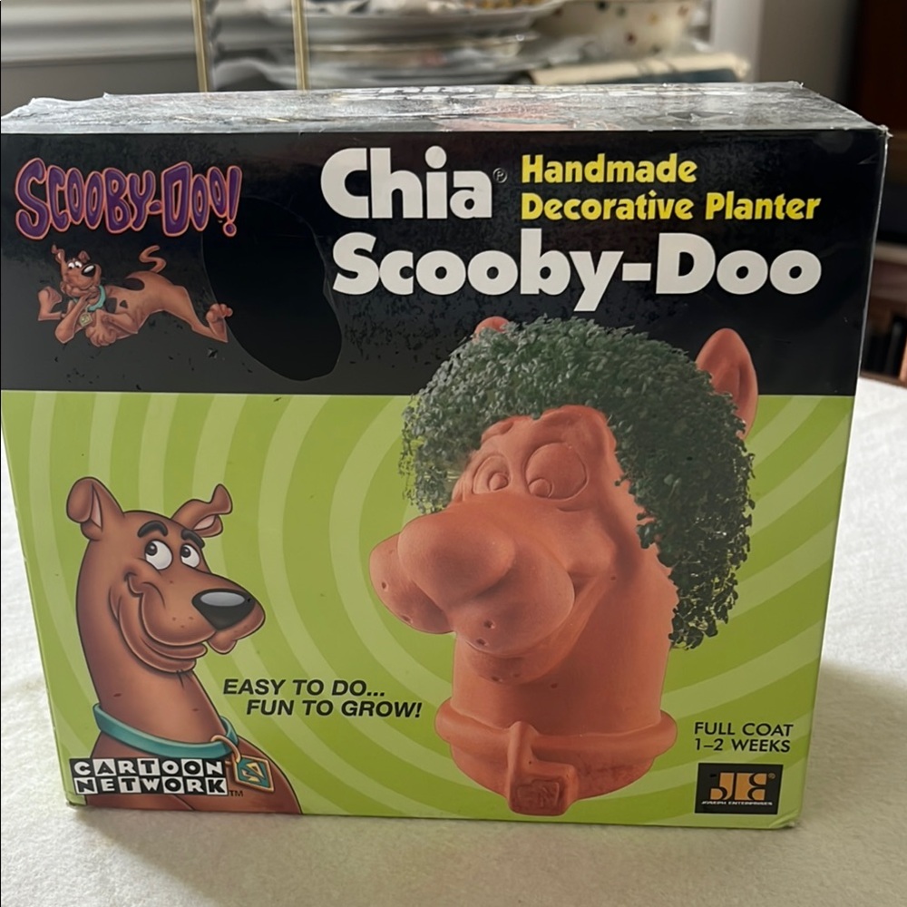 Cartoon Network Chia Scooby-Doo Planter - Green and Brown. Unopened.